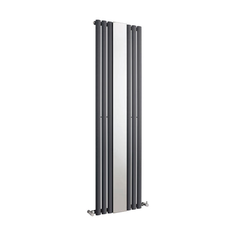 [BHEBA78] Pattingham Vertical Single Panel Radiator with Mirror, 1800mm x 499mm, Choice of Colour - Cutout