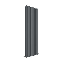 [BHEBA81] Balterley Embrace Vertical Double Panel Radiator, 1800mm x 528mm - Anthracite - Cutout