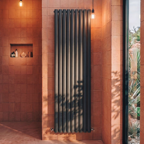 [BHEBA81] Pattingham Contemporary Vertical Double Panel Radiator, Choice of Size and Colour - Silo