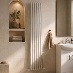 [BHEBW95] Pattingham Wave Vertical Single Panel Radiator, 1785mm x 413mm, Choice of Colour - Silo