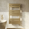[BHEF858] Bagnall Electric Square Flat Heated Towel Rail with 8 Bars, 840 x 500mm, Choice of Colour - Silo