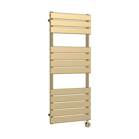[BHEF859] Electric Square Flat Heated Towel Rail with 12 Bars, 1213 x 500, Anthracite - Cutout
