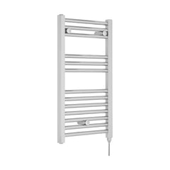 [BHEL150] Balterley Electric Vertical Round Towel Rail with 13 Rails, 720mm x 400mm, 200 Watt Heated Bathroom Accessory - Chrome - Cutout