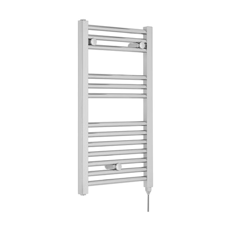 [BHEL150] Balterley Electric Vertical Round Towel Rail with 13 Rails, 720mm x 400mm, 200 Watt Heated Bathroom Accessory - Chrome - Cutout