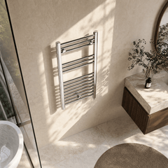[BHEL150] Ellastone Electric Vertical Round Towel Rail with 13 Rails, 720mm x 400mm, Choice of Colour