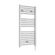 [BHEL151] Balterley Electric Vertical Round Towel Rail with 18 Rails, 920mm x 480mm, 300 Watt Heated Bathroom Accessory - Chrome - Cutout