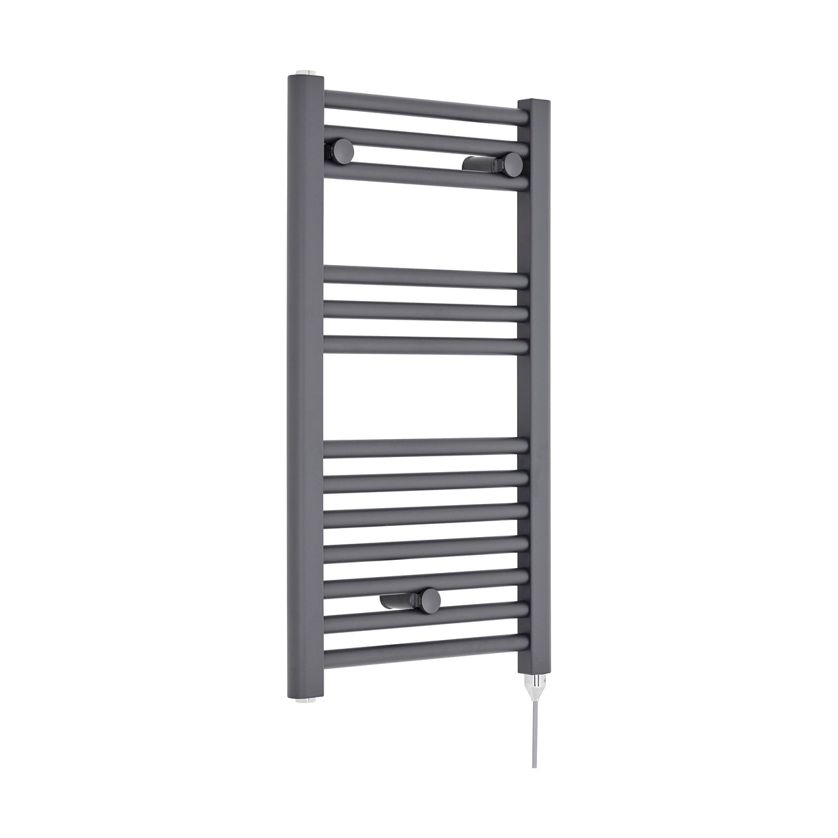 [BHEL153] Ellastone Electric Vertical Round Towel Rail with 13 Rails, 720mm x 400mm, Choice of Colour - Cutout