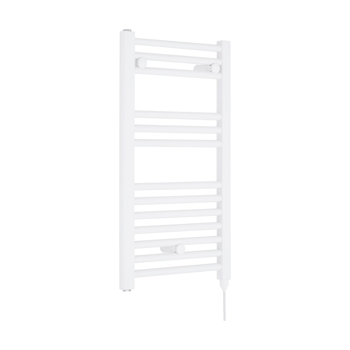 [BHEL156] Ellastone Electric Vertical Round Towel Rail with 13 Rails, 720mm x 400mm, Choice of Colour - Cutout