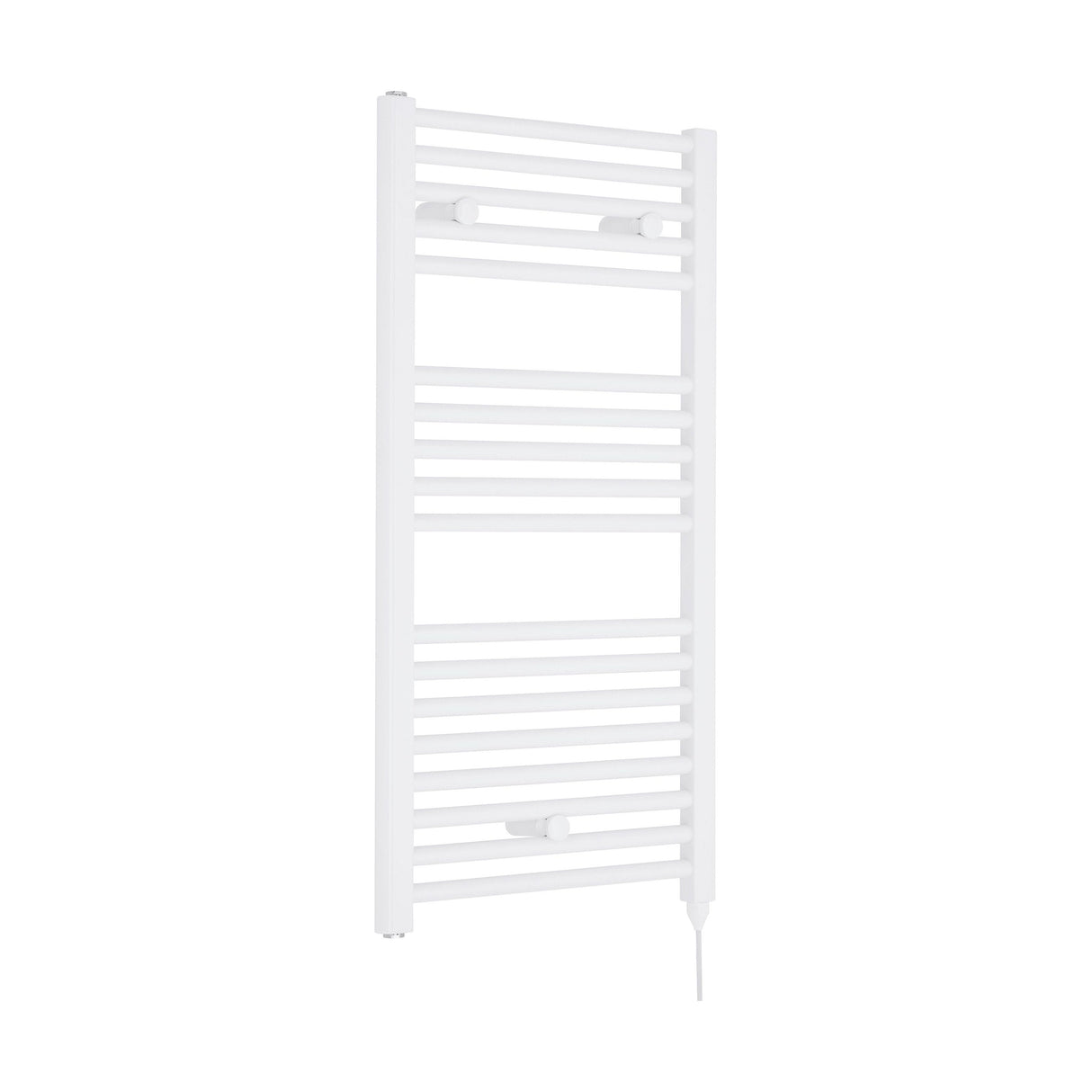 [BHEL157] Ellastone Electric Vertical Round Towel Rail with 18 Rails, 920mm x 480mm, Choice of Colour - Cutout