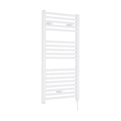 [BHEL157] Ellastone Electric Vertical Round Towel Rail with 18 Rails, 920mm x 480mm, Choice of Colour - Cutout