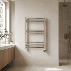 [BHER359] Croxall Electric Round Tube Heated Towel Rail with 10 Bars, 800 x 500mm - Choice of Colour - Lifestyle 1