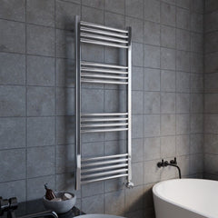 [BHER360] Croxall Electric Round Tube Heated Towel Rail with 17 Bars, 1200 x 500mm - Choice of Colour - Lifestyle 3