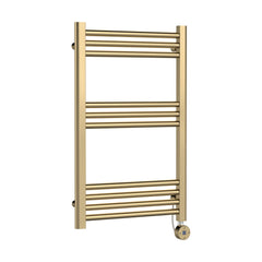 [BHER859] Croxall Electric Round Tube Heated Towel Rail with 10 Bars, 800 x 500mm - Choice of Colour - Cutout