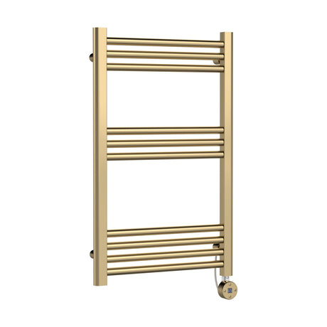 [BHER859] Croxall Electric Round Tube Heated Towel Rail with 10 Bars, 800 x 500mm - Choice of Colour - Cutout