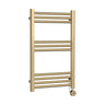 [BHER859] Croxall Electric Round Tube Heated Towel Rail with 10 Bars, 800 x 500mm - Choice of Colour - Cutout