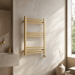 [BHER859] Croxall Electric Round Tube Heated Towel Rail with 10 Bars, 800 x 500mm - Choice of Colour - Lifestyle 3