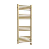 [BHER860] Croxall Electric Round Tube Heated Towel Rail with 17 Bars, 1200 x 500mm - Choice of Colour - Cutout