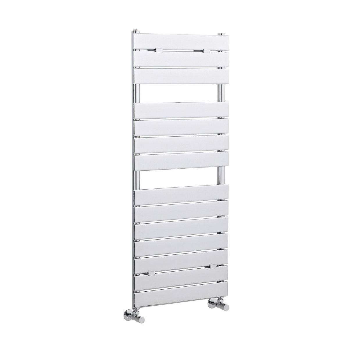 [BHFP335] Balterley Contemporary Heated Towel Rail 14 Flat Panels, 1213mm x 500mm - Chrome - Cutout