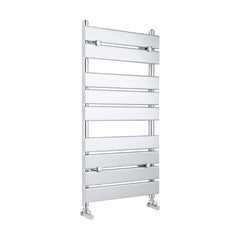[BHFP382] Balterley Contemporary Heated Towel Rail with 9 Flat Panels, 950mm x 500mm - Chrome - Cutout