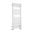 [BHFP396] Balterley Contemporary Heated Towel Rail with 11 Flat Panels, 1200mm x 500mm - Chrome - Cutout