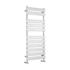 [BHFP396] Balterley Contemporary Heated Towel Rail with 11 Flat Panels, 1200mm x 500mm - Chrome - Cutout