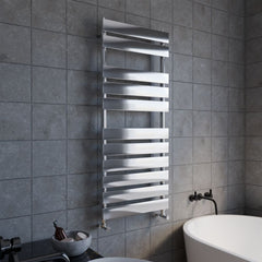 [BHFP396] Balterley Contemporary Heated Towel Rail with 11 Flat Panels, 1200mm x 500mm - Chrome - Lifestyle 3