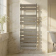 [BHFP396] Balterley Contemporary Heated Towel Rail with 11 Flat Panels, 1200mm x 500mm - Chrome - Silo