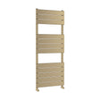[BHFP835] Square Flat Towel Radiator 1213mm x 500mm, Brushed Brass - Cutout