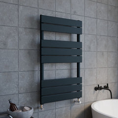 [BHFPA82] Square Flat Towel Radiator 840mm x 500mm, Anthracite - Lifestyle 3