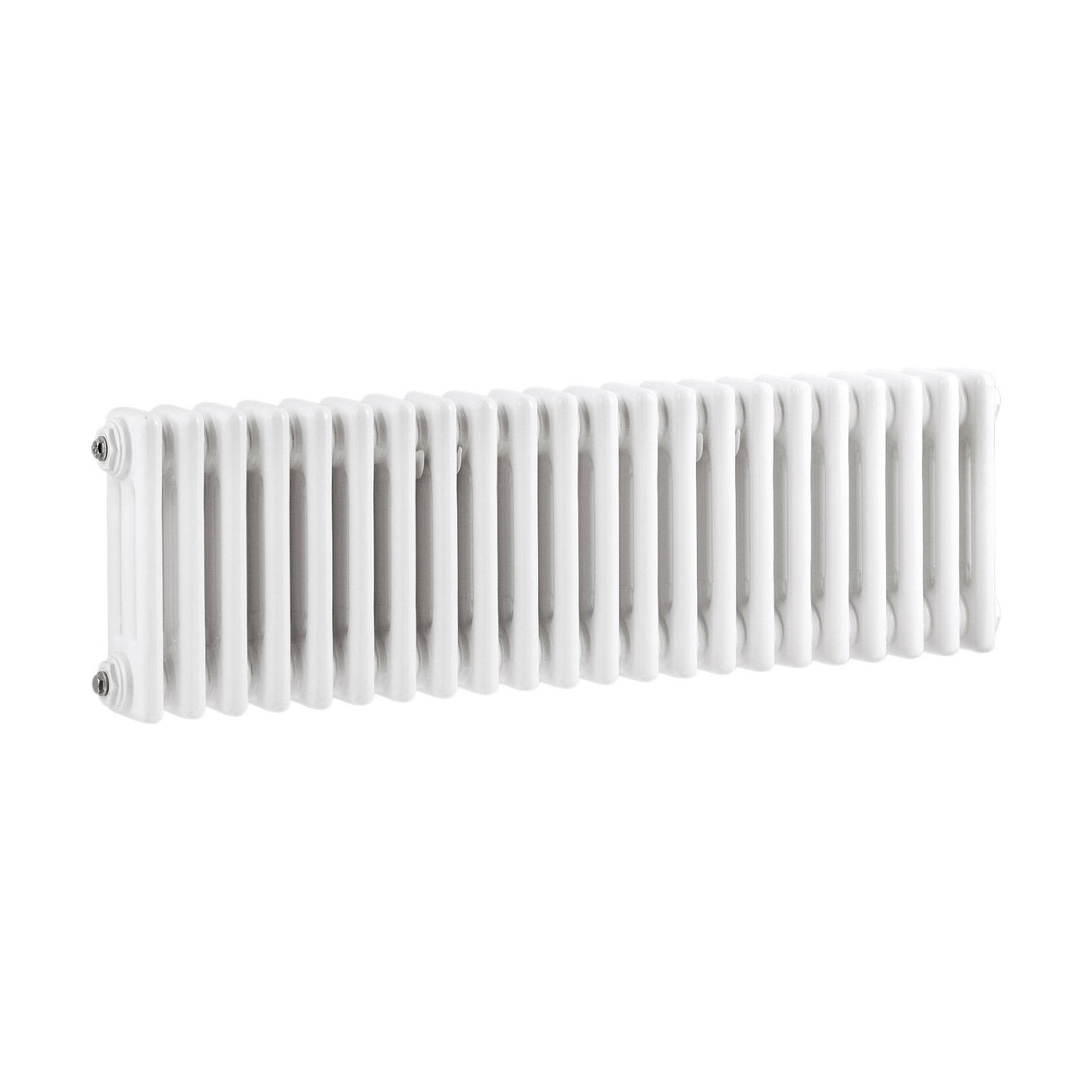[BHHA303] Triple Column Traditional Radiator 300 x 999mm, High Gloss White - Cutout
