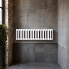 [BHHA303] Triple Column Traditional Radiator 300 x 999mm, High Gloss White - Silo