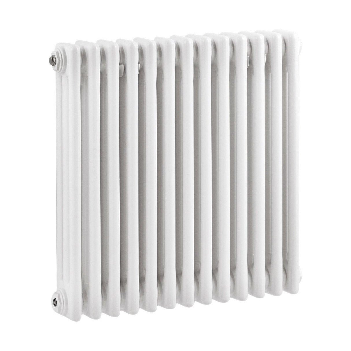 [BHHA304] Triple Column Traditional Radiator 600 x 605mm, High Gloss White - Cutout