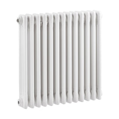 [BHHA304] Triple Column Traditional Radiator 600 x 605mm, High Gloss White - Cutout