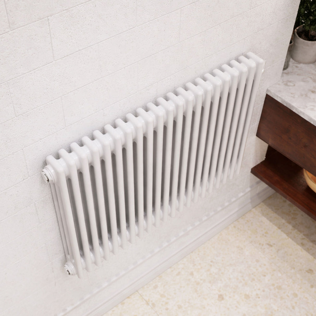 [BHHA306] Caverswall Triple Column Traditional Radiator, Choice of Size - Lifestyle 2