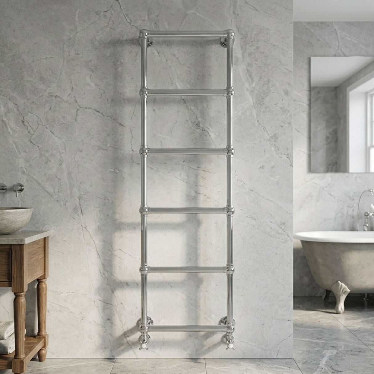 [BHHA354] HARRINGTON WALL TOWEL RAIL 1550X600MM - Silo
