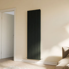 [BHLUA47D] Edingale Modern Square Vertical Double Panel Radiator - Choice of Size and Colour - Lifestyle 2