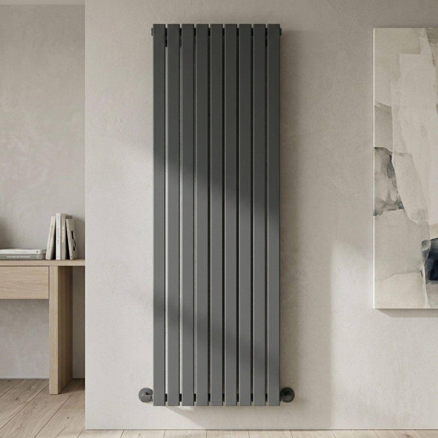 Edingale Modern Square Vertical Double Panel Radiator - Choice of Size ...
