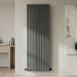 [BHLUA47D] Edingale Modern Square Vertical Double Panel Radiator - Choice of Size and Colour - Silo