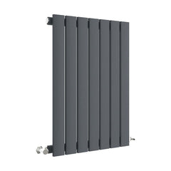 [BHLUA54] Balterley Lucia Square Horizontal Single Panel Radiator, 600mm x 412mm - Anthracite - Cutout