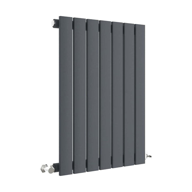 [BHLUA54] Balterley Lucia Square Horizontal Single Panel Radiator, 600mm x 412mm - Anthracite - Cutout