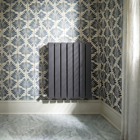 [BHLUA54] Edingale Square Horizontal Single Panel Radiator, Choice of Size and Colour - Silo