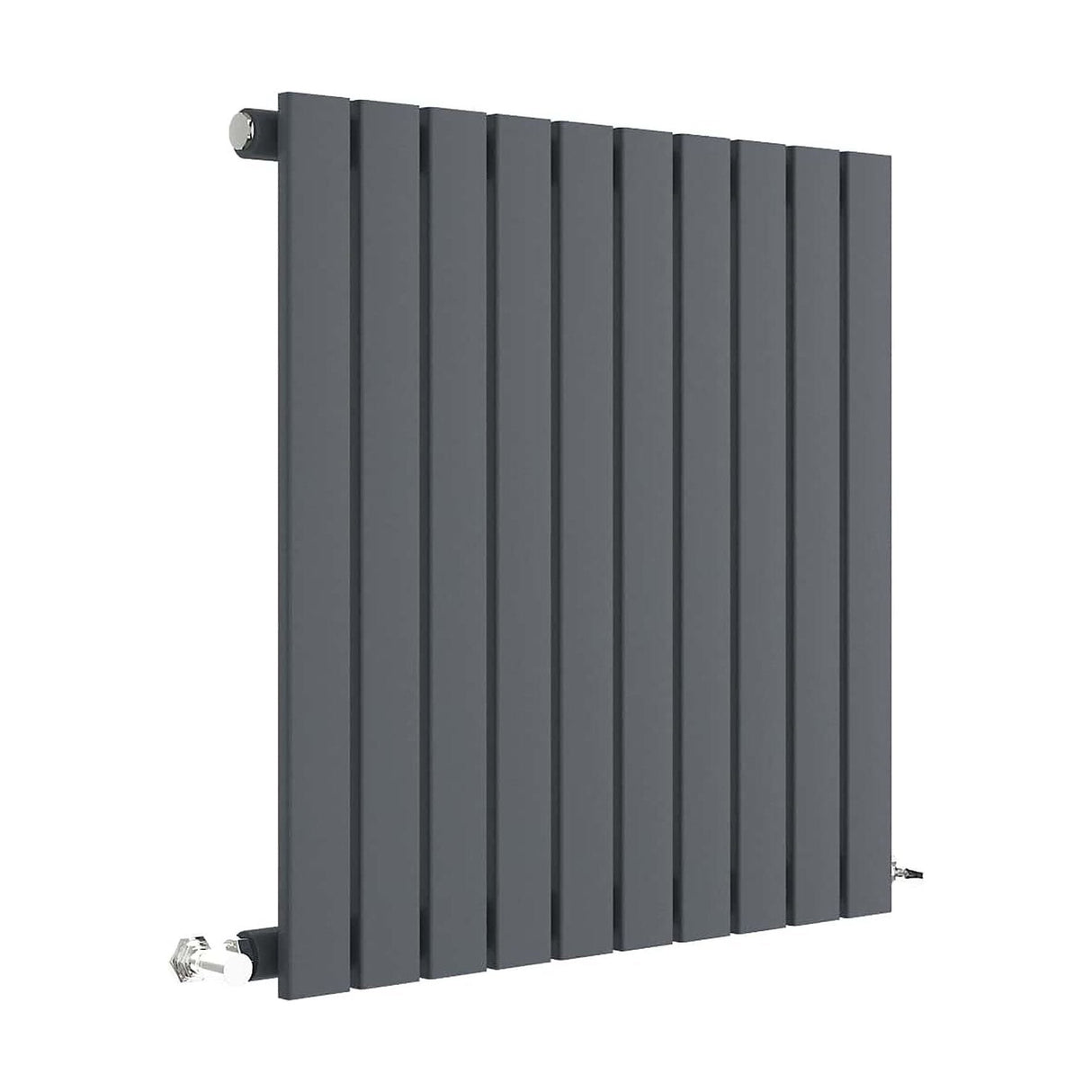 [BHLUA55] Edingale Square Horizontal Single Panel Radiator, Choice of Size and Colour - Cutout