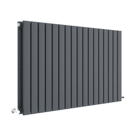 [BHLUA56D] Edingale Contemporary Square Horizontal Double Panel Radiator - Choice of Size and Colour - Cutout