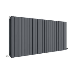 [BHLUA59D] Edingale Contemporary Square Horizontal Double Panel Radiator - Choice of Size and Colour - Cutout