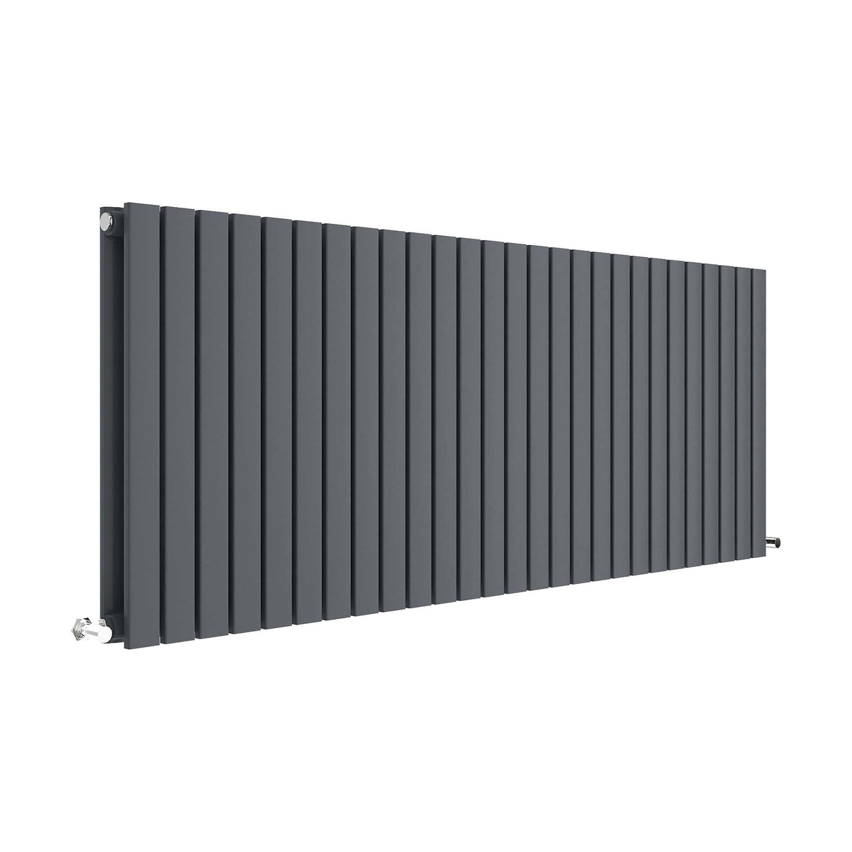 [BHLUA60D] Edingale Contemporary Square Horizontal Double Panel Radiator - Choice of Size and Colour - Cutout