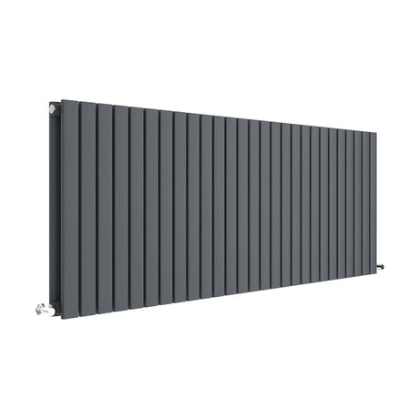 [BHLUA60D] Edingale Contemporary Square Horizontal Double Panel Radiator - Choice of Size and Colour - Cutout
