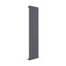 [BHLUA71] Edingale Vertical Single Panel Radiator, Square Design - Choice of Size and Colour - Cutout