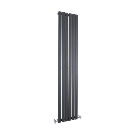 [BHLUA72] Edingale Vertical Single Panel Radiator, Square Design - Choice of Size and Colour - Cutout