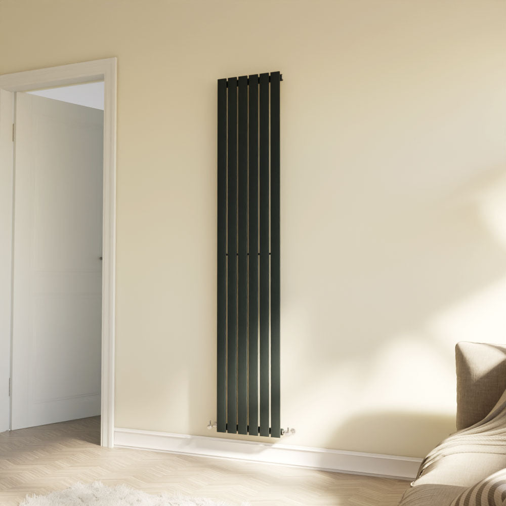 Edingale Vertical Single Panel Radiator, Square Design - Choice of Siz ...