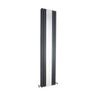 [BHLUA84] Edingale Square Vertical Double Panel Radiator with Mirror, 3344 BTU, 1800mm x 354mm - Choice of Colour - Cutout